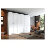 Guarda Roupa Casal Americano 6 Portas Branco hp – Henn - Imagem 3