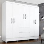 Guarda Roupa Casal Bruna 6 Portas Branco Ff – Moveis Arapongas