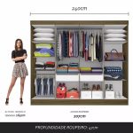 Guarda-Roupa Casal Mayra 8 Portas Boreal – Moveis Arapongas - Imagem 3