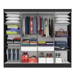 Guarda Roupa Casal Mayra 8 Portas Preto Fosco – Moveis Arapongas - Imagem 2