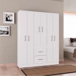Guarda Roupa Casal Milão 6 Portas Branco Brilho – Poquema - Imagem 2