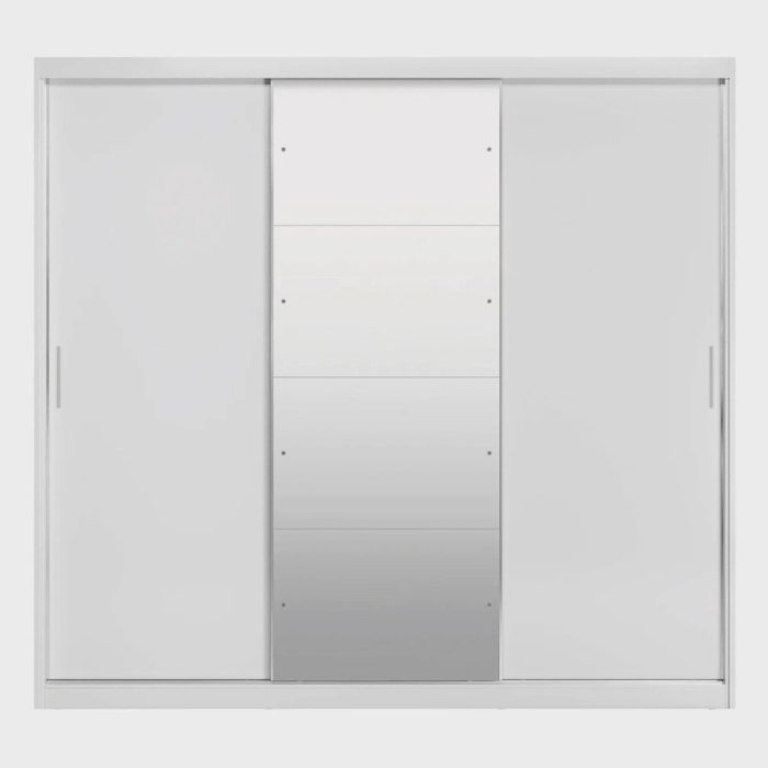 Guarda Roupa Casal com 3 Portas e 1 com 4 Espelhos 100% mdf London Yescasa - Imagem 2
