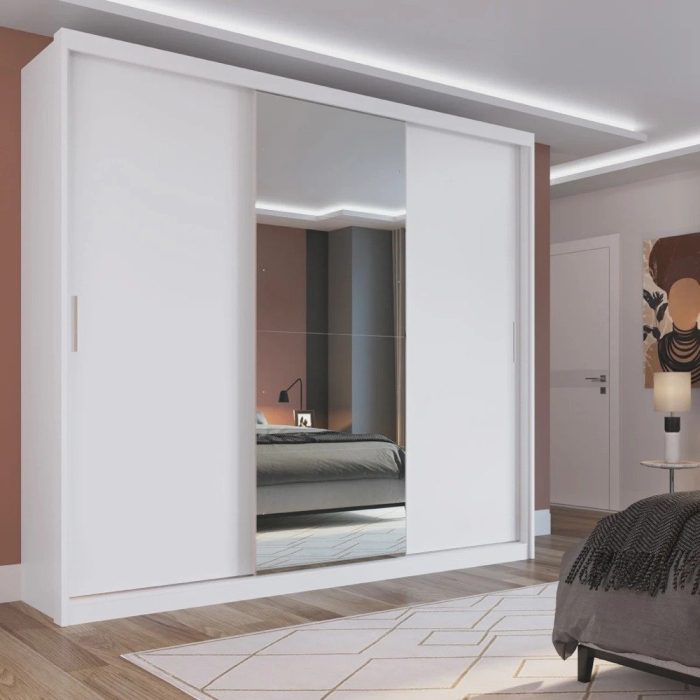 Guarda Roupa Casal com 3 Portas e 1 com 4 Espelhos 100% mdf London Yescasa - Imagem 1