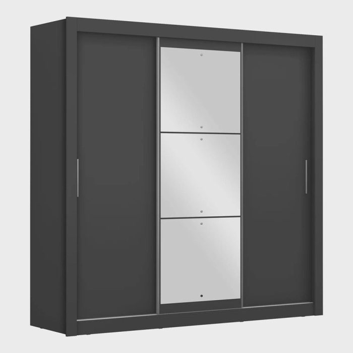 Guarda-Roupa Casal com Espelho 3 Portas 4 Gavetas 188,5cm Viena Yescasa - Imagem 2