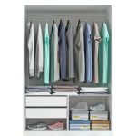 Guarda Roupa Roma 2 Portas Corre 2gav c Esp Branco - Imagem 2