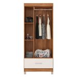 Guarda Roupa Solteiro Prince Amêndola Touch Off White – Demóbile - Imagem 2