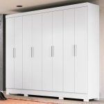 Guarda Roupas Casal 8 Portas 4 Gavetas Diplomata Moval Branco - Imagem 2