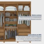 Guarda-roupa 6 Portas 4 Gavetas 100% Mdf Alonzo com Pés - Imagem 4