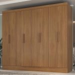 Guarda-roupa Casal 100% mdf 8 Portas 4 Gavetas Jatobá Yescasa