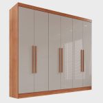 Guarda-roupa Casal 6 Portas 2 Gavetas França - Imagem 2