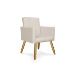 Kit 02 Poltronas Decorativa Sala Oferta Tecido Courino - Imagem 2