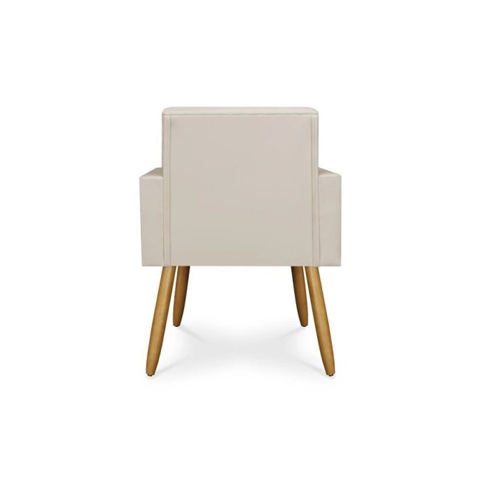 Kit 02 Poltronas Decorativa Sala Oferta Tecido Courino - Imagem 4