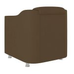 Kit 2 Poltronas Decorativas Tilla Consultório Recepção Sala Suede Cor: Marrom - Imagem 2