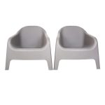 Kit 2 Poltronas Skarpo Cinza