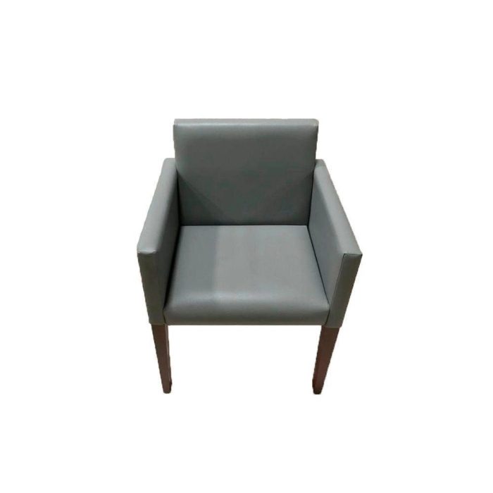 Kit 6 Poltronas Nina Executiva Em Tecido Sintético – Cinza – Cor: Cinza - Imagem 2