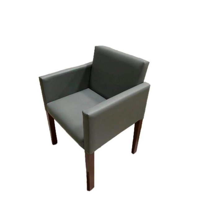 Kit 6 Poltronas Nina Executiva Em Tecido Sintético – Cinza – Cor: Cinza - Imagem 3