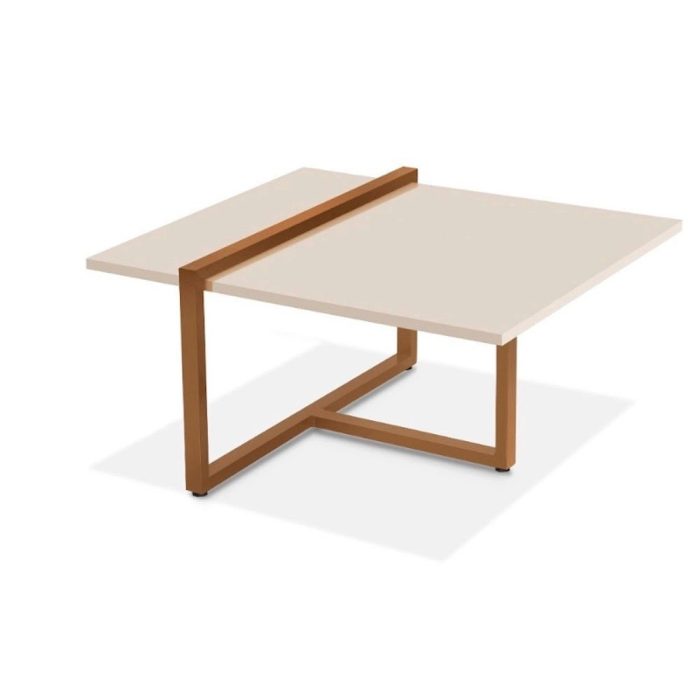 Mesa Centro Estilo Industrial Berlin Decorativa Moderna klm Móveis - Imagem 2
