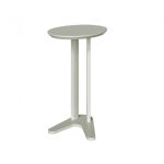 Mesa De Canto Apoio Oval 60cm 100% Mdf Off White Dalla Costa - Imagem 3