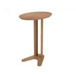 Mesa De Canto Oval 60cm 100% Mdf Freijó Dalla Costa - Imagem 2