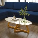 Mesa De Centro Classic Off White/Amêndoa – Tebarrot Móveis - Imagem 2