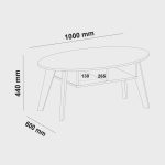 Mesa De Centro Com 2 Nichos Artely Diva Cor Off White Com Cedro - Imagem 5