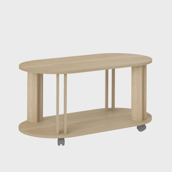 Mesa De Centro Em mdf Artely Mundi Cor Naturale - Imagem 3
