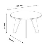 Mesa De Centro Espanha Com Espelho Off White Artely Off White - Imagem 2
