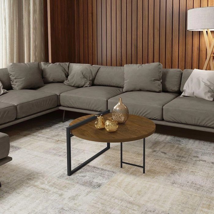 Mesa De Centro Para Sala E Quarto Orquídea – Imbuia – Marrom - Imagem 1
