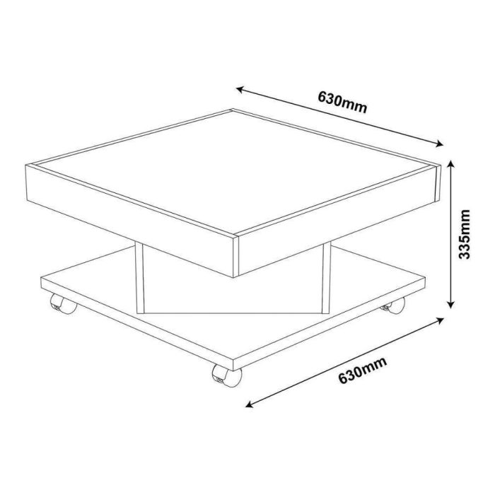 Mesa De Centro Saara Pinho  Off White - Imagem 3