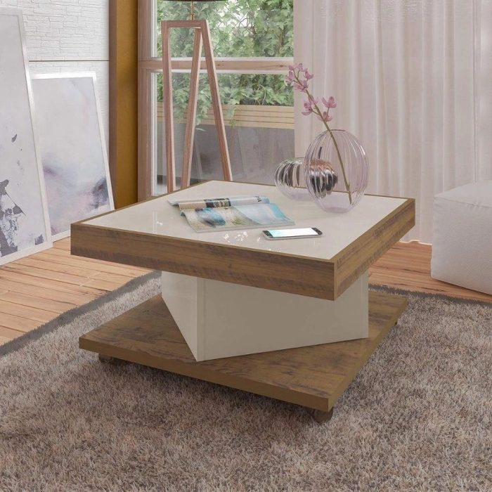 Mesa De Centro Saara Pinho  Off White - Imagem 1