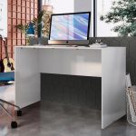Mesa De Escritório Branco Natus Jm Móveis
