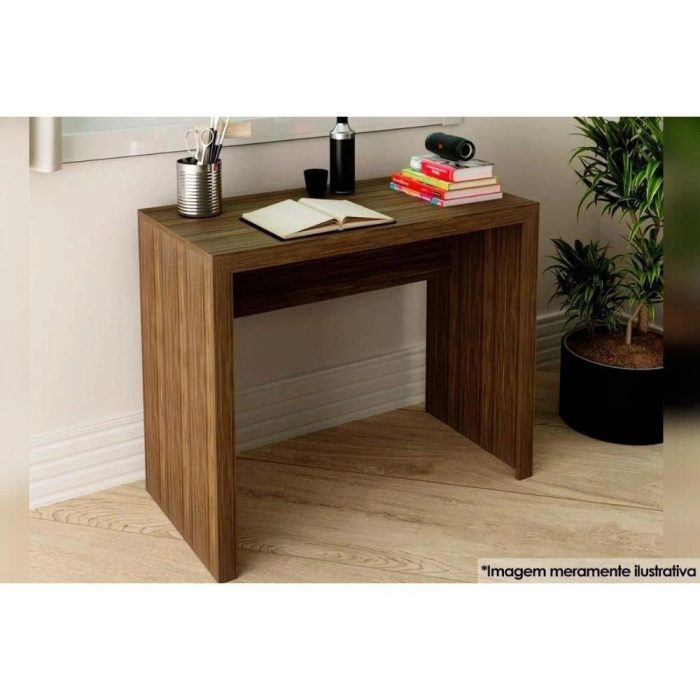 Mesa De Escritório Me4139 Nogal – Tecno Mobili - Imagem 1
