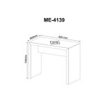 Mesa De Escritório Me4139 Nogal – Tecno Mobili - Imagem 3