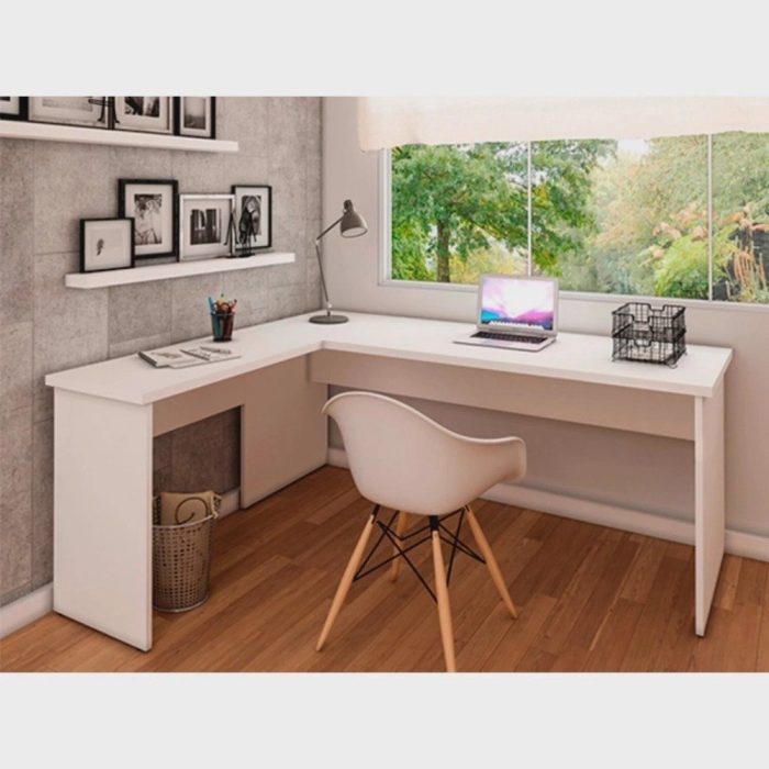 Mesa De Escritório em L 120x150cm Tampo 30mm - Imagem 1