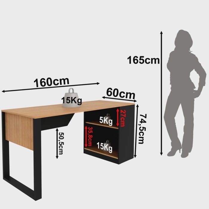 Mesa Para Escritório 160cm ME4182 - Imagem 3