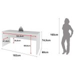 Mesa Para Escritório ME4109 Branco – Tecnomobili - Imagem 2
