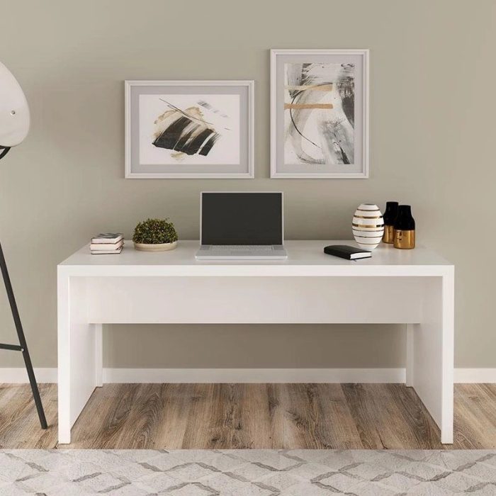 Mesa Para Escritório ME4109 Branco – Tecnomobili - Imagem 3