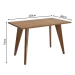 Mesa Retangular para Escritório com Tampo de Madeira Madesa - Imagem 2