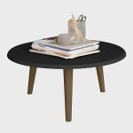 Mesa de Centro Brilhante Preto – Bechara