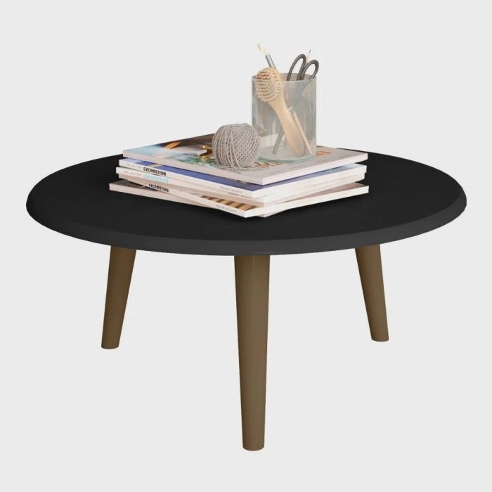 Mesa de Centro Brilhante Preto – Bechara - Imagem 1