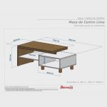Mesa de Centro Decorativa Lima Tampo Duplo Design Moderno - Imagem 3