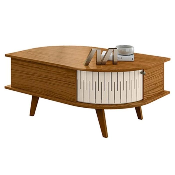 Mesa de Centro Indianápolis Naturale Off White – Madetec - Imagem 2