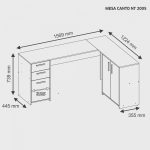 Mesa de Escritório em L 2 Gavetas 3 Portas Office Nt 2005 - Imagem 4