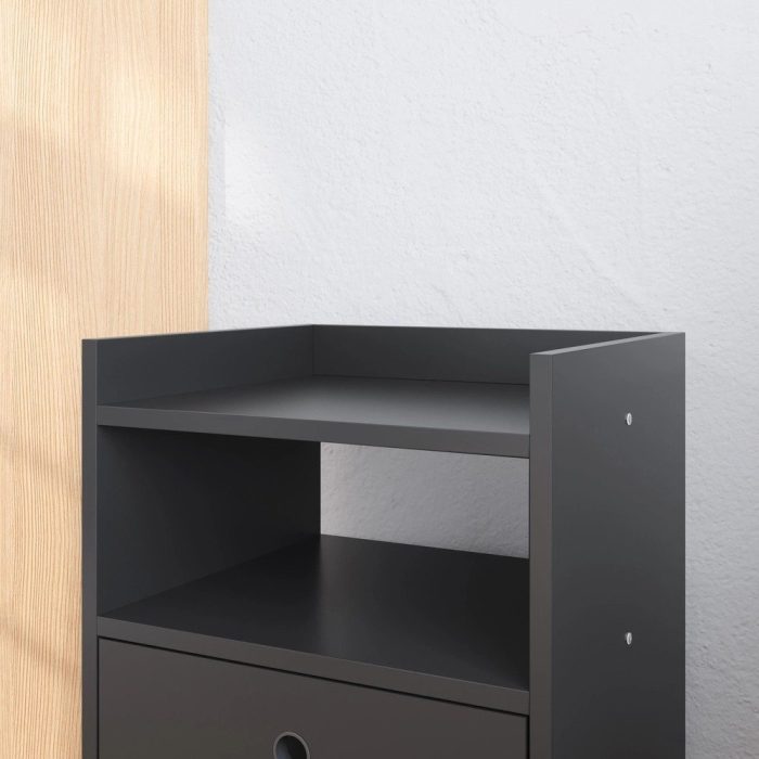 Mesa de cabeceira Retrô Dream Plus – Preto – Mania - Imagem 2