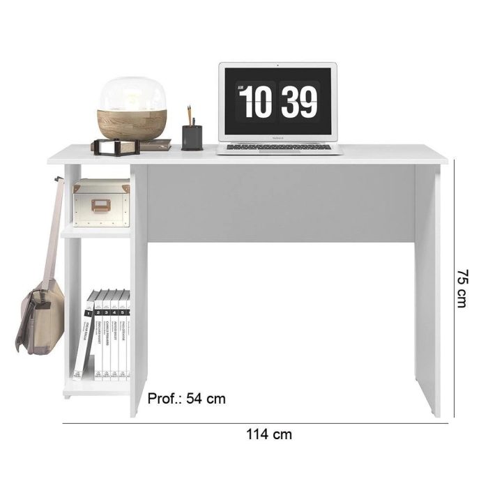 Mesa p/ Escritório 3875 Qmovi Branco - Imagem 2