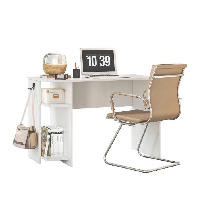 Mesa p/ Escritório 3875 Qmovi Branco - Imagem 3