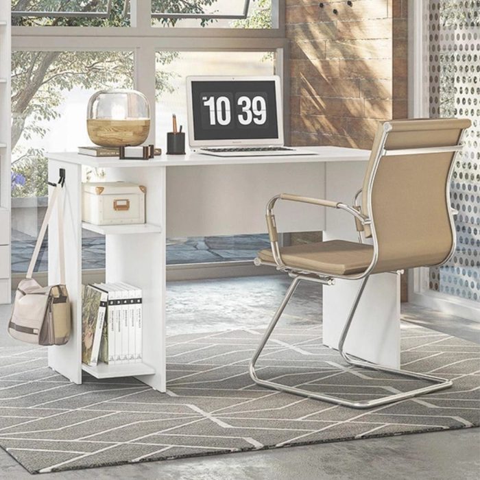 Mesa p/ Escritório 3875 Qmovi Branco - Imagem 1