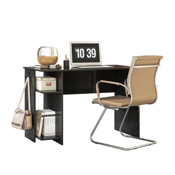 Mesa p Escritório 3875 Qmovi Preto - Imagem 2
