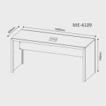 Mesa para Escritório 163cm ME4109 Tecno Mobili - Imagem 3