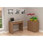 Mesa para Escritório ME4107 Amêndoa – Tecno Mobili
